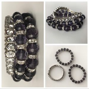 3pc lot, Dressy Stretchy Bracelets